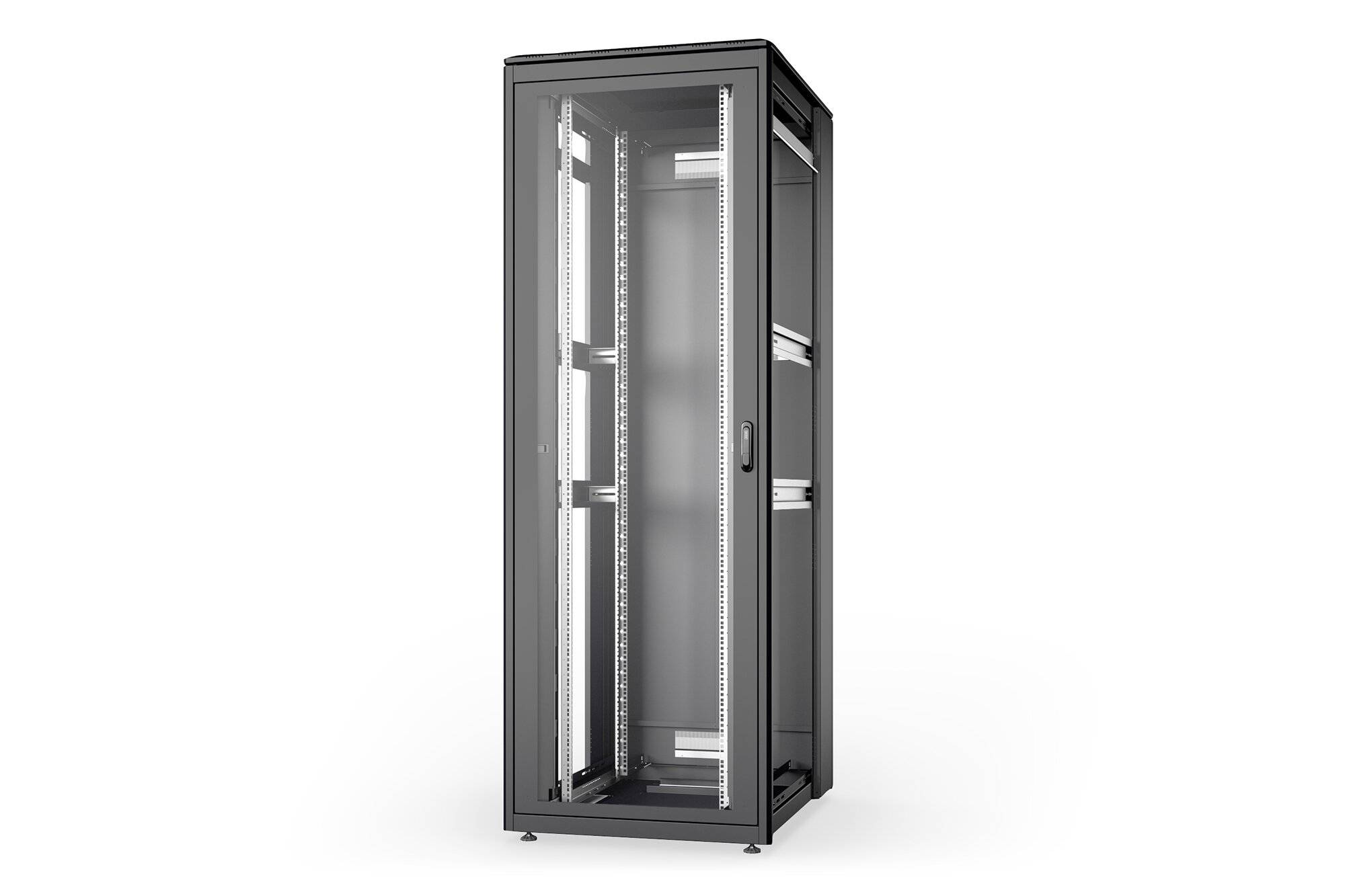 Digitus DN-31133-B 19inch-patchkast (b x h x d) 800 x 2244 x 1000 mm 47 HE Zwart, Zwart (RAL 9005)-2