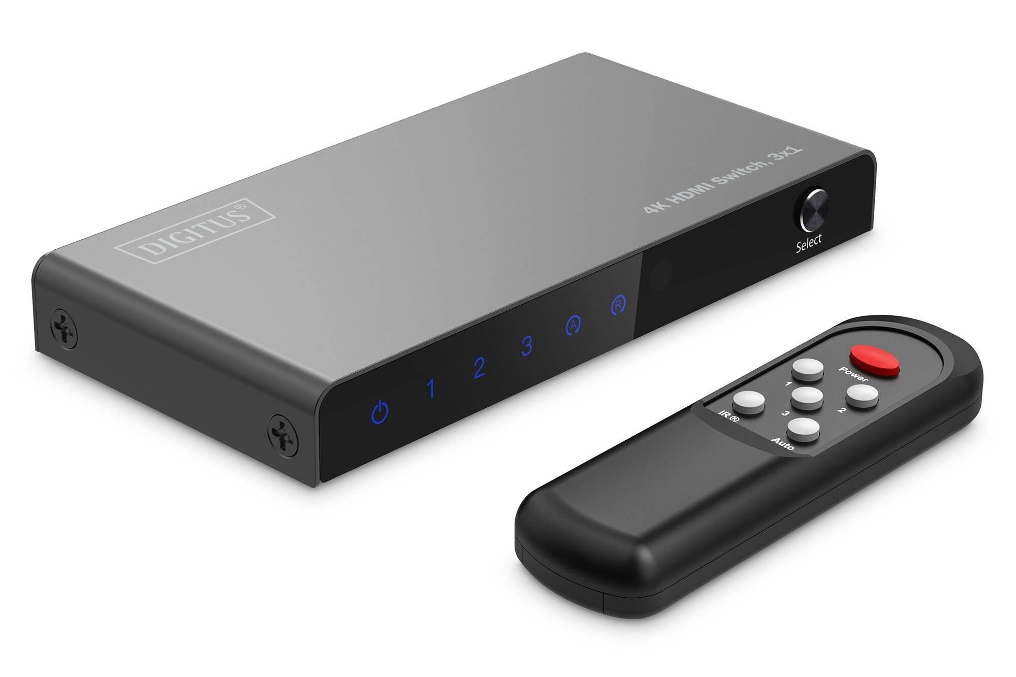 DIGITUS DS-55331 Switch; HDMI 2.0; 4K,CEC,DTS-HD,HDCP 2.2,HDR,LPCM,UHD 2160p - 1 stuk-2
