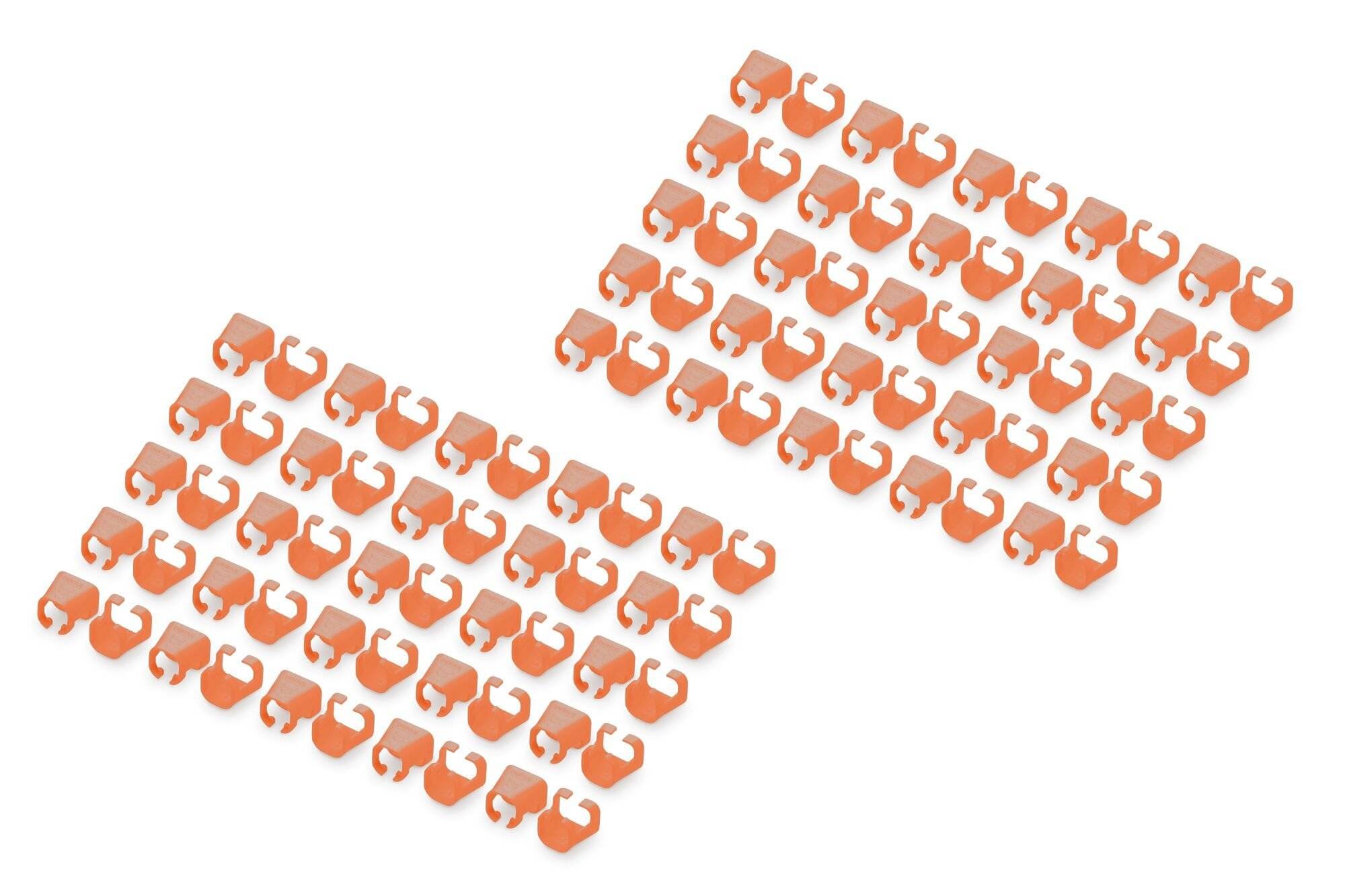 DIGITUS kleurclips voor patchkabels 100 stuks oranje-2