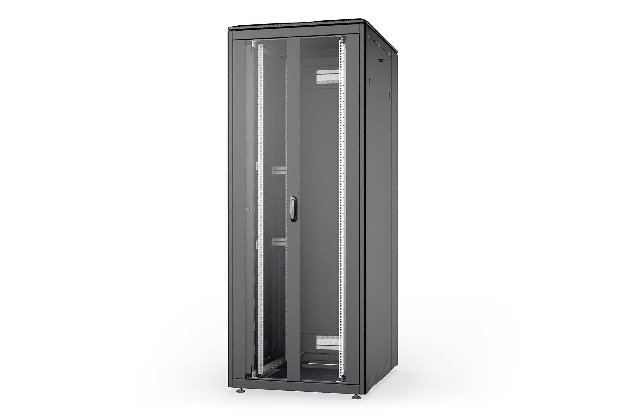 Digitus DN-31124-B 19inch-patchkast (b x h x d) 800 x 2053 x 1000 mm 42 HE Zwart, Zwart (RAL 9005)-2