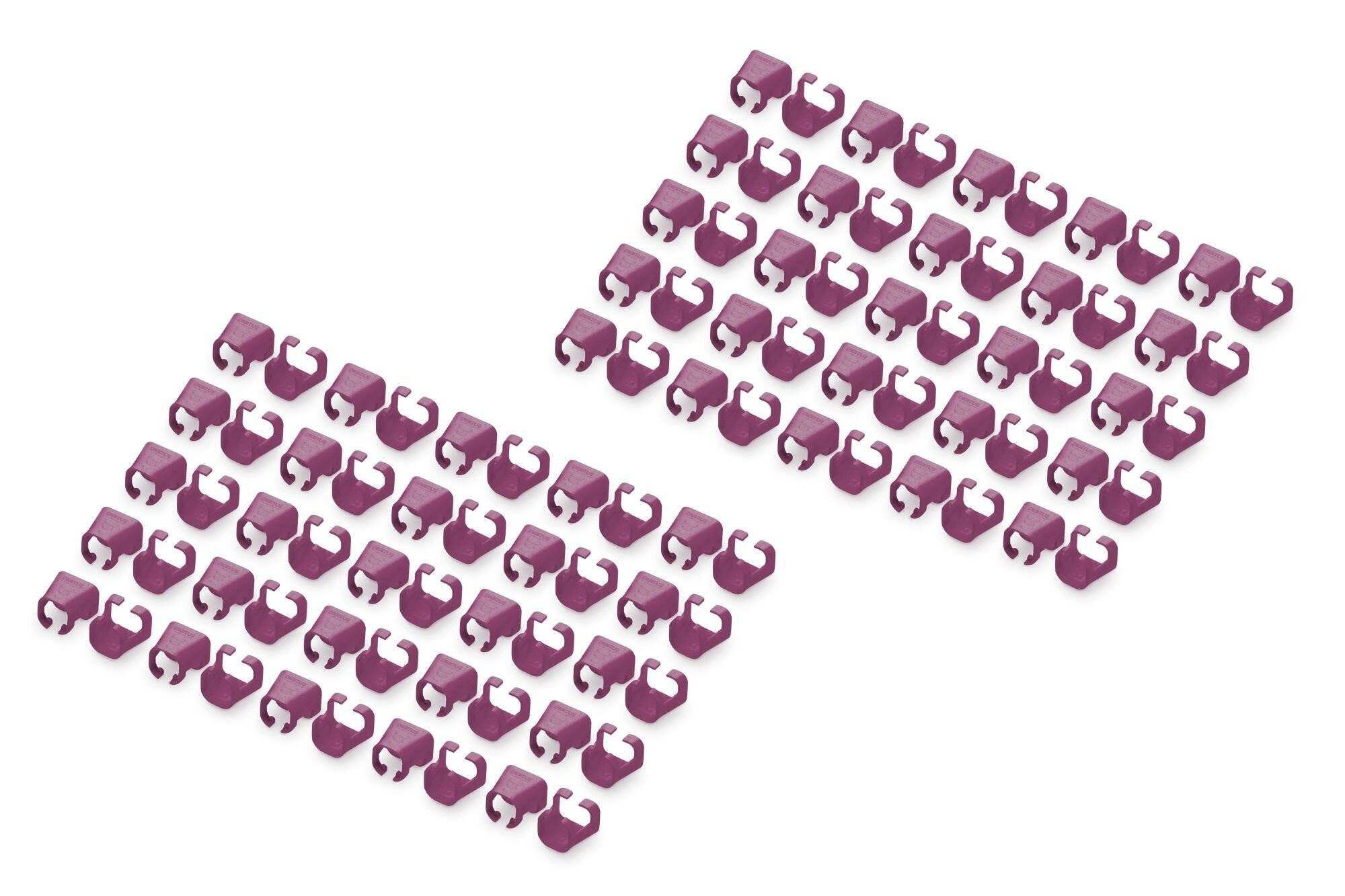 DIGITUS kleurclips voor patchkabels 100 stuks magenta-2