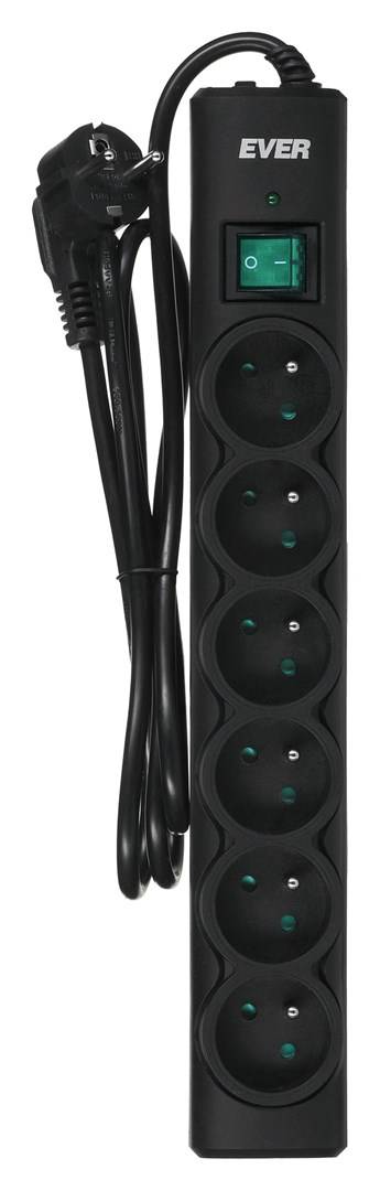 Ever OPTIMA 1.5m Zwart 6 AC-uitgang(en) 250 V 1,5 m-1