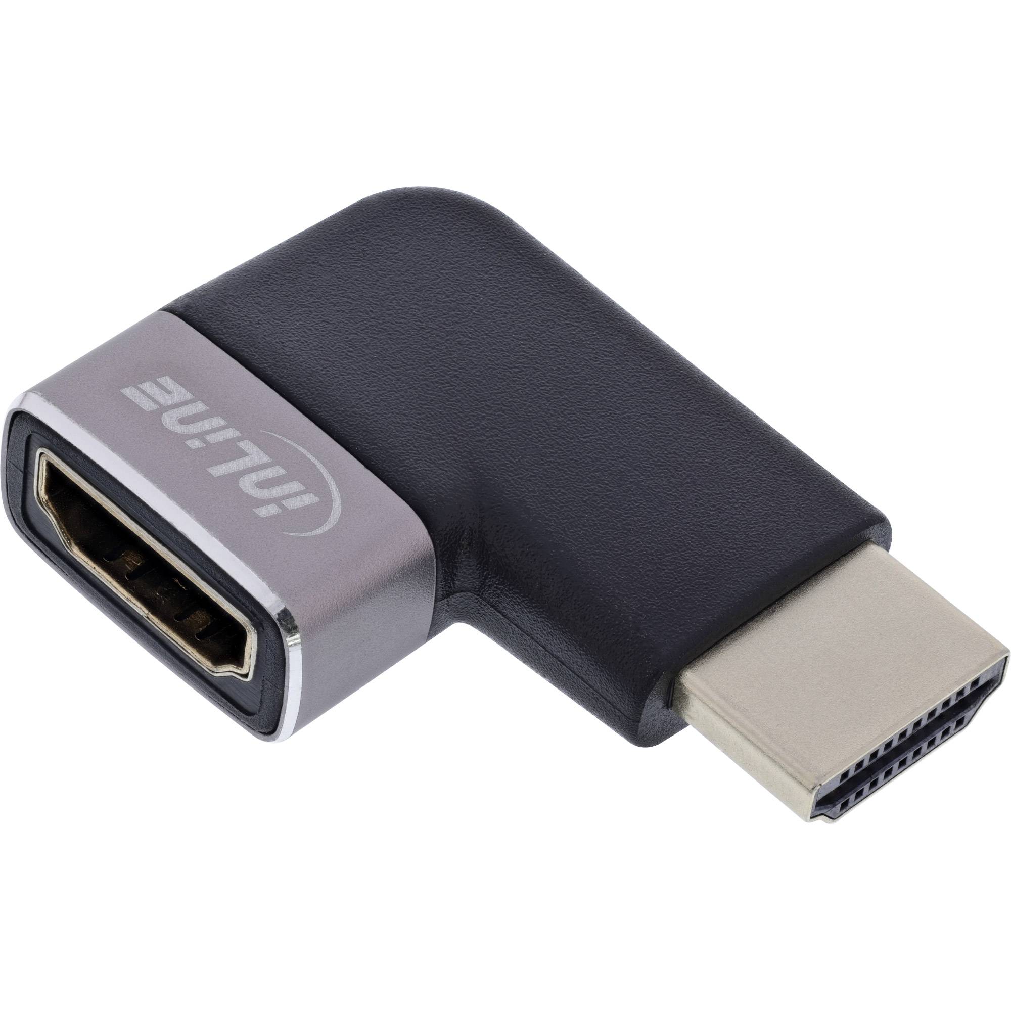 InLine HDMI adapter | haaks/rechts | HDMI2.1 (8K 60Hz + HDR) | aluminium-1