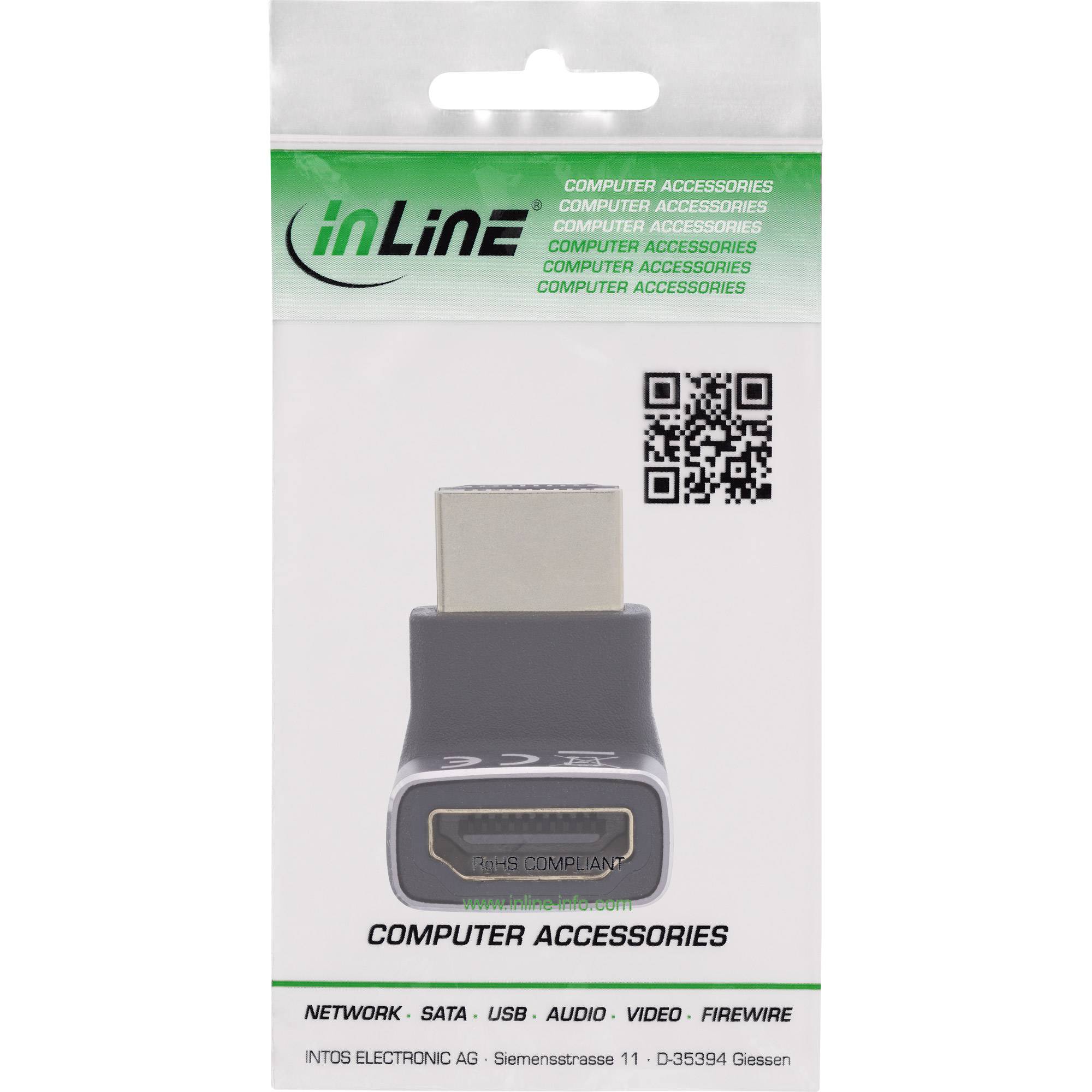 InLine HDMI adapter | haaks/boven | HDMI2.1 (8K 60Hz + HDR) | aluminium-3