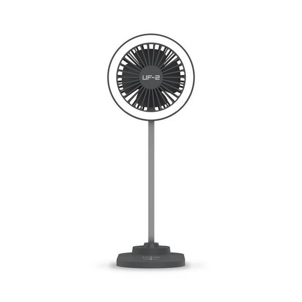 Veho Veho UF-2 3-in-1 USB-bureauventilator, smartphoneoplader en LED-lamp