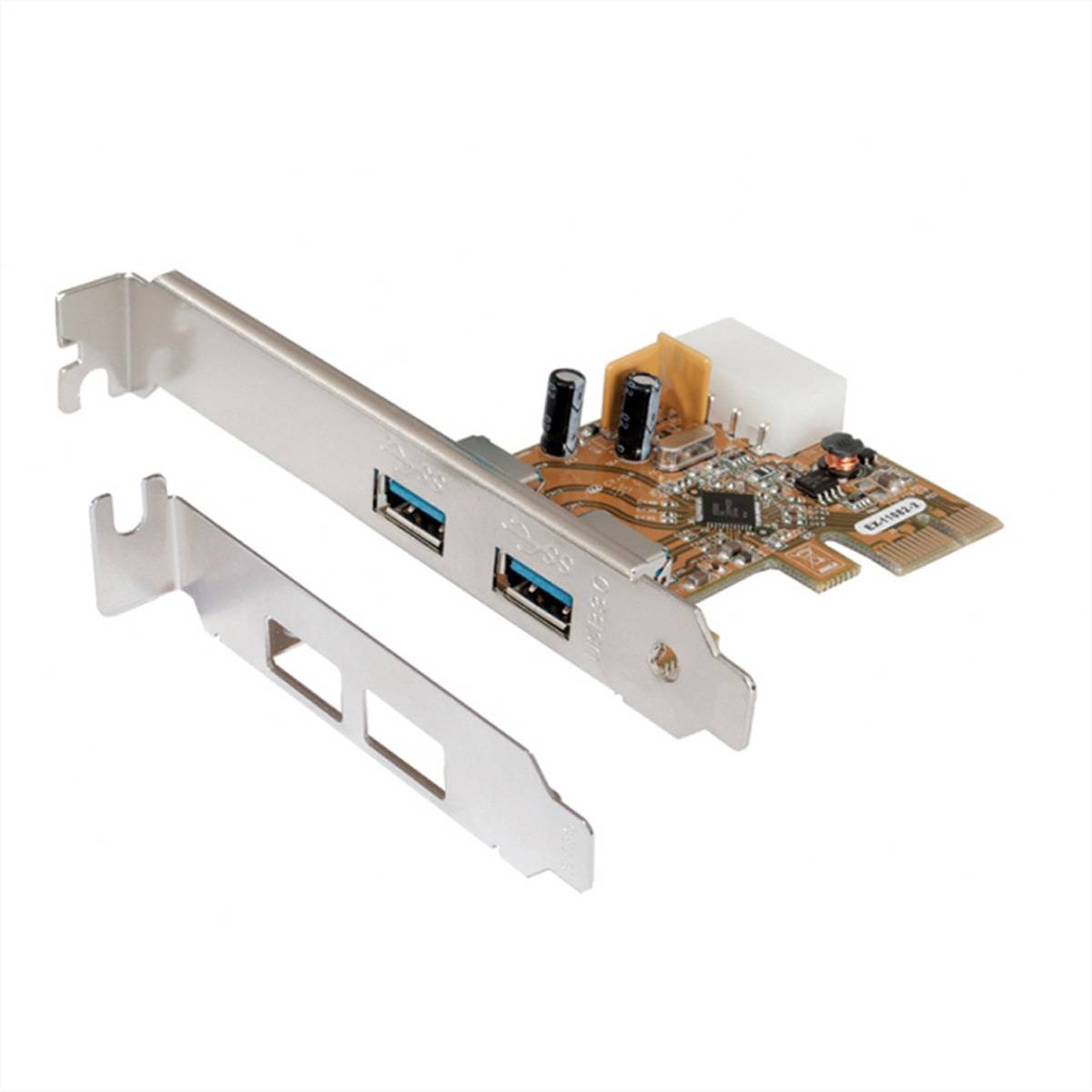 Exsys EXSYS EX-11082-2 USB 3.2 Gen1 PCIe 2x US PCI Express kaart USB-A 3.2 Gen 1 PCIe