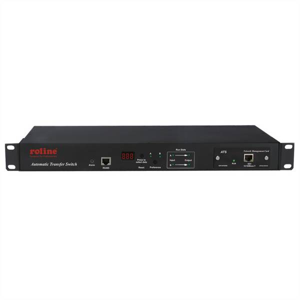 ROLINE 19" automatische omschakelaar, 2x C20 / 6x C13 + 2x C19, 16A