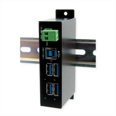 Exsys USB-Hub USB-hub Zwart-0