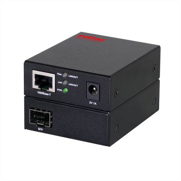 ROLINE 10/100 / 1000Base-T naar dual speed Fiber Media Converter