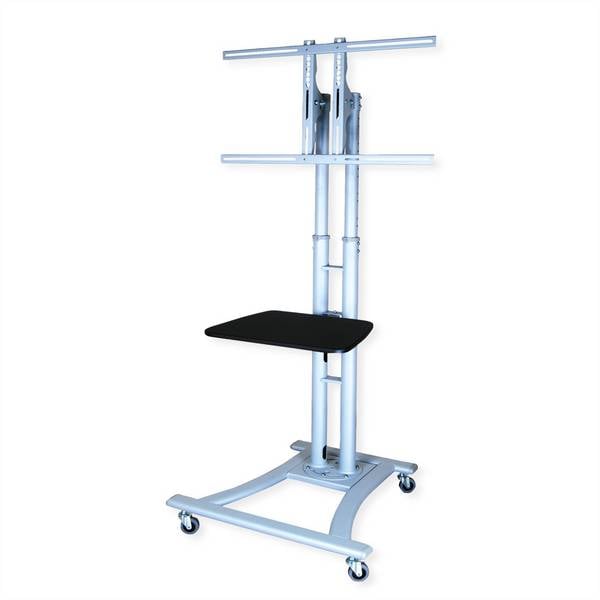 VALUE LCD/TV rolstandaard, tot 50 kg (27" tot 60"), zilver