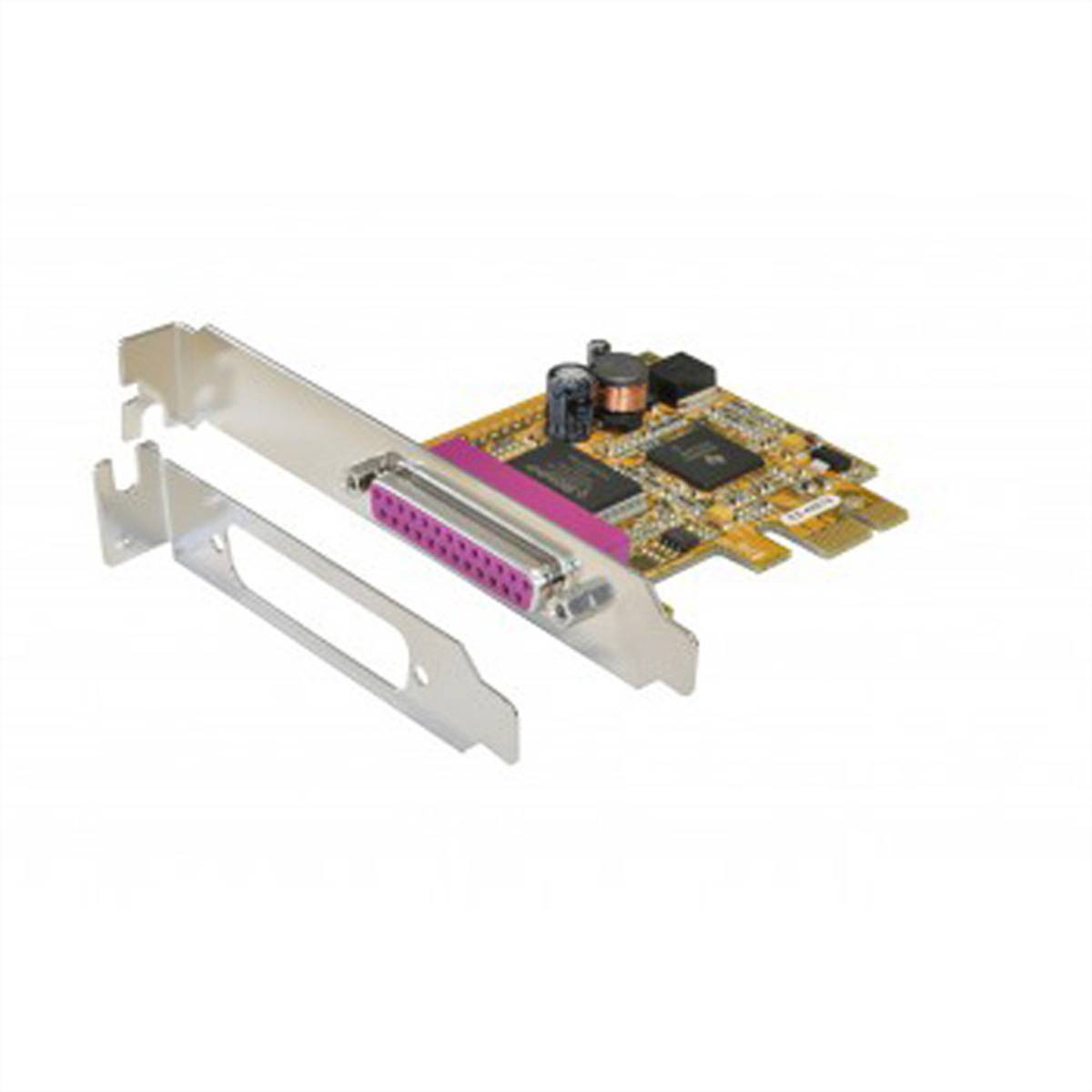 EXSYS EX-44001 PCIe x1 LP 1x parallel EPP incl. LowProfile beugel-0
