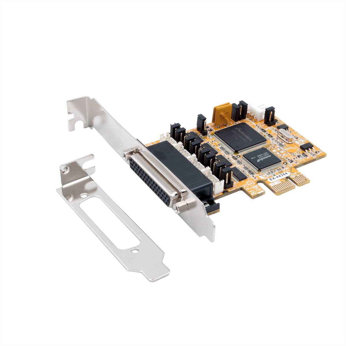 EXSYS EX-44384 PCI Express x1 kaart 4x serieel RS-232 (kabel met 4x 9-pins connector)