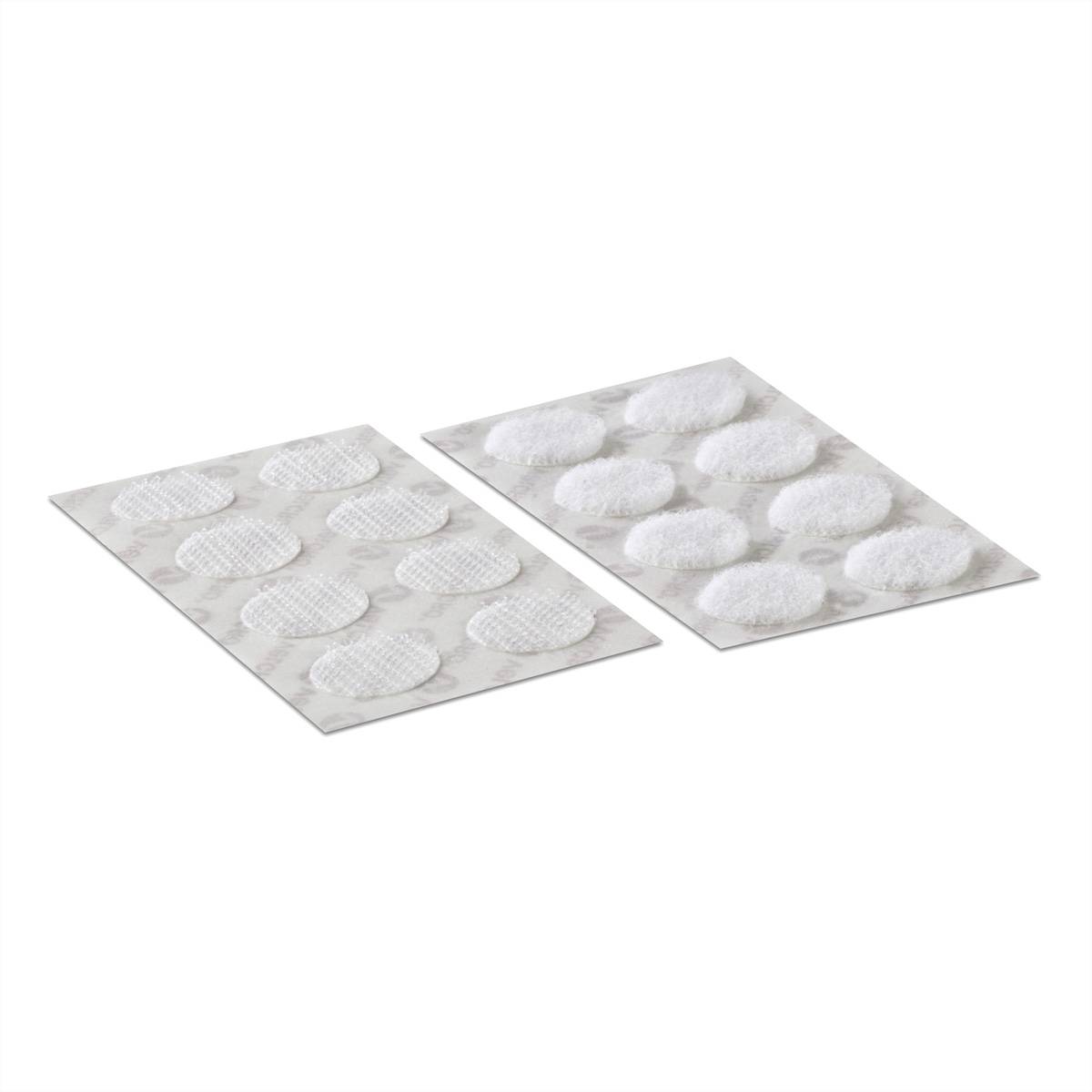 Velcro klittenbandstippen zelfklevend haken en lussen 16 mm x 16 sets Wit-0