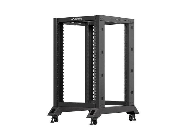 LANBERG 19" 18U 600x800 vrijstaand, open rack zwart-0