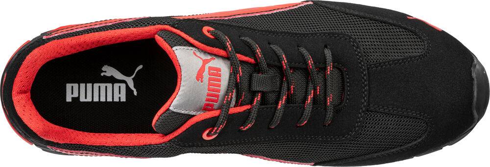 Puma madrid low s1pl black/red 46-3