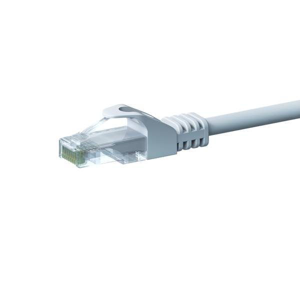 Danicom - UTP CAT5e netwerkkabel, patchkabel 3m wit - 100% koper