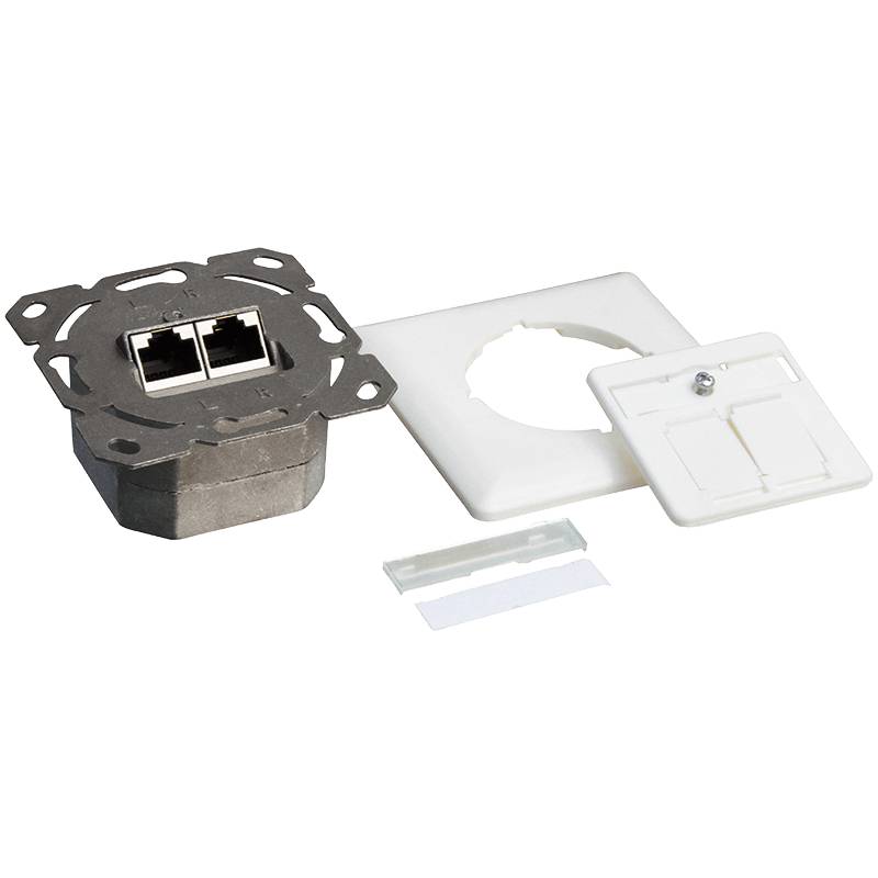 Danicom - CAT6 UTP / STP inbouwdoos, wit-1