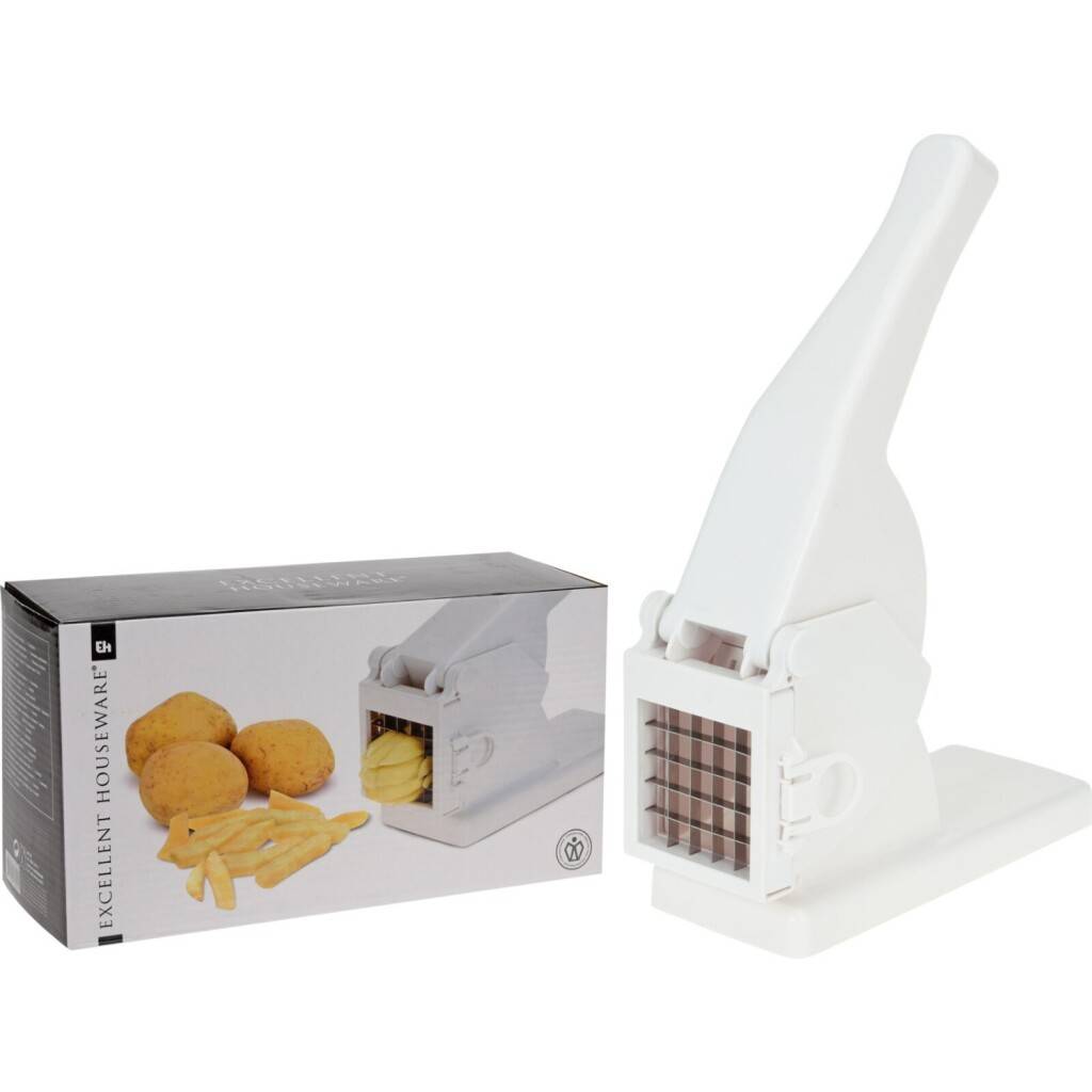 Excellent Houseware Aardappelsnijder Wit-0
