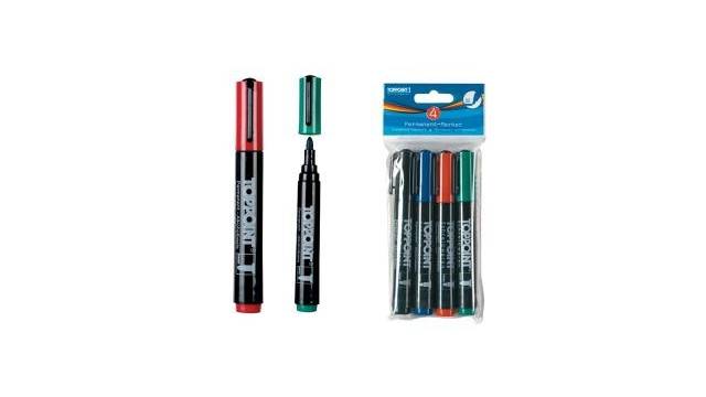 Toppoint Permanent Markers 4 stuks-0