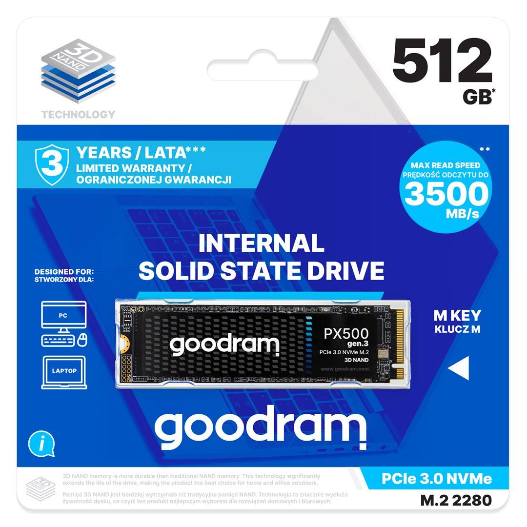 Goodram PX500 GEN.3 SSDPR-PX500-512-80-G3 interne solid-state drive 512 GB M.2 PCI Express 3.0 NVMe 3D NAND-1