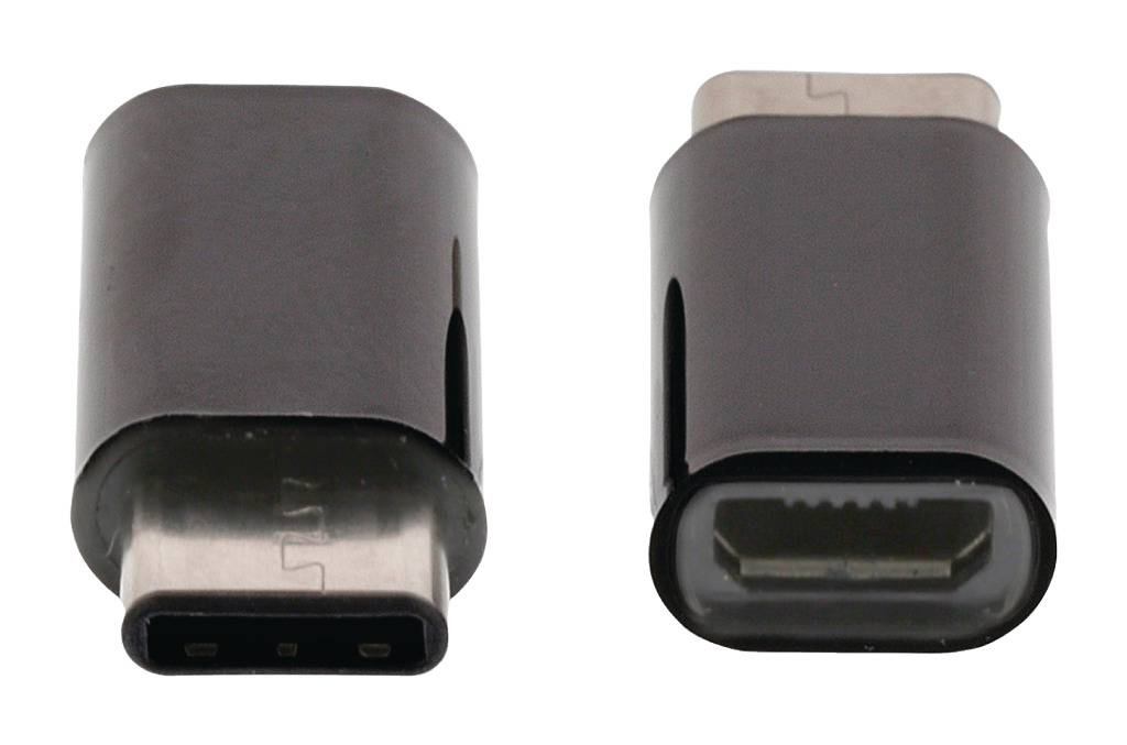 Valueline VLCP60910B Usb 2.0-adapter Usb-c Male - Usb Micro-b Female Zwart-2