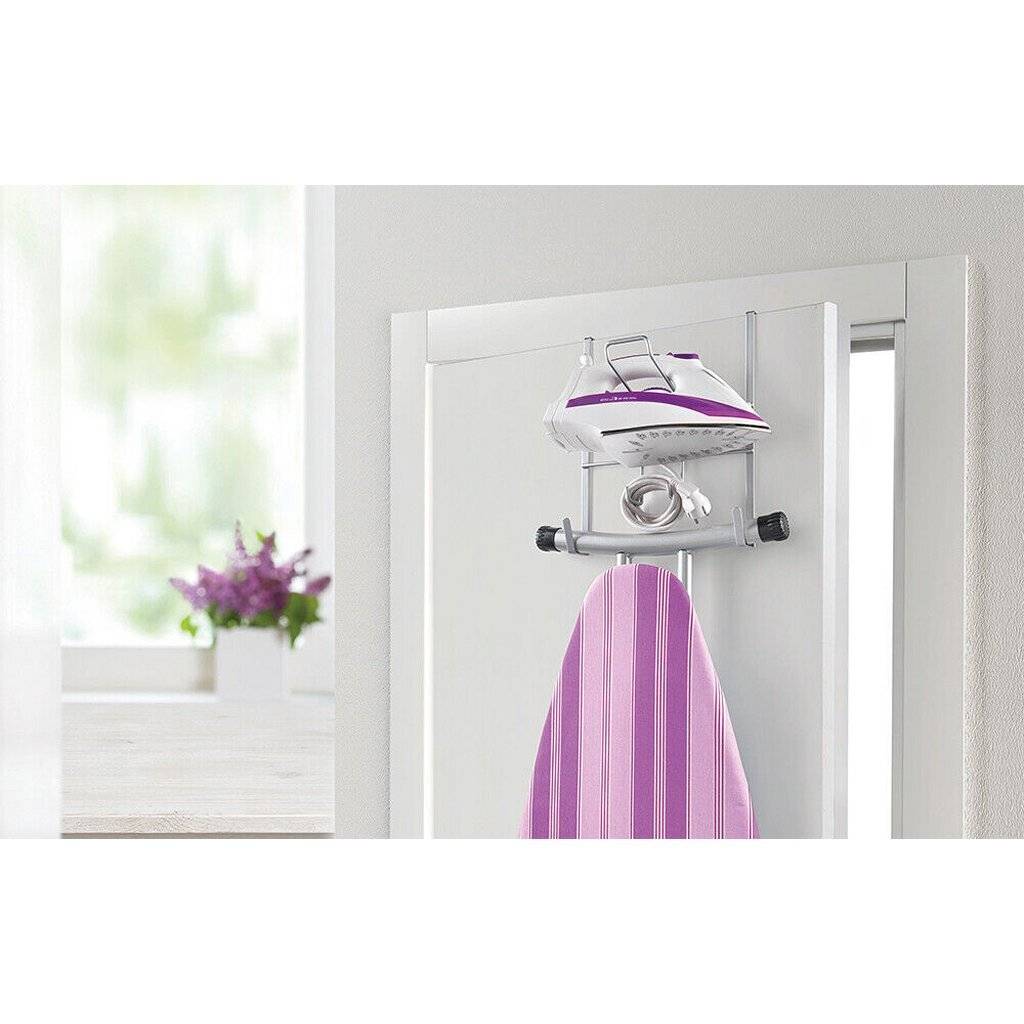 Metaltex Over The Door Space Saver Strijksethouder 28x12x28 cm Zilver-1