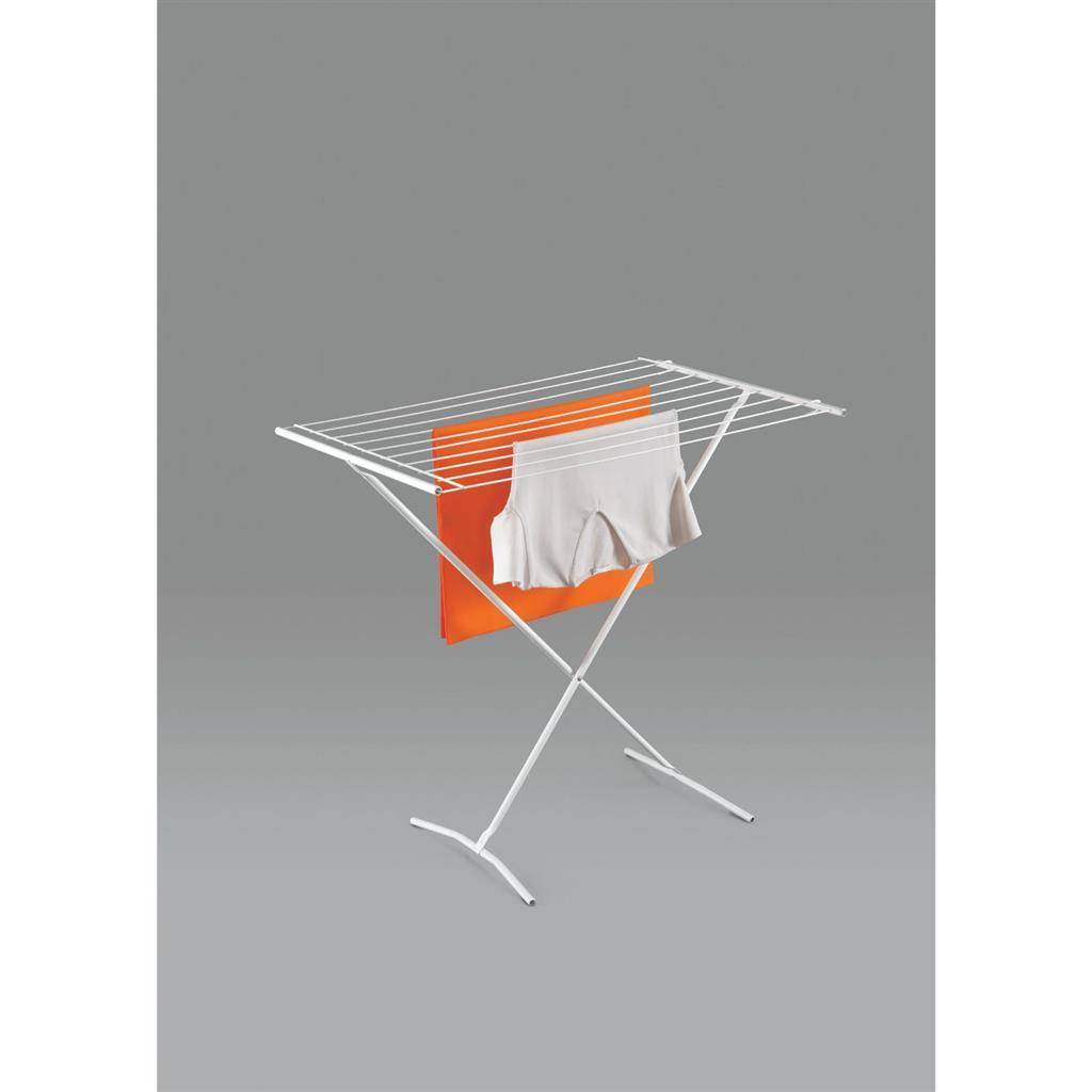 Tomado Metaltex Opvouwbaar Staand Droogrek Como 8M Wit-1