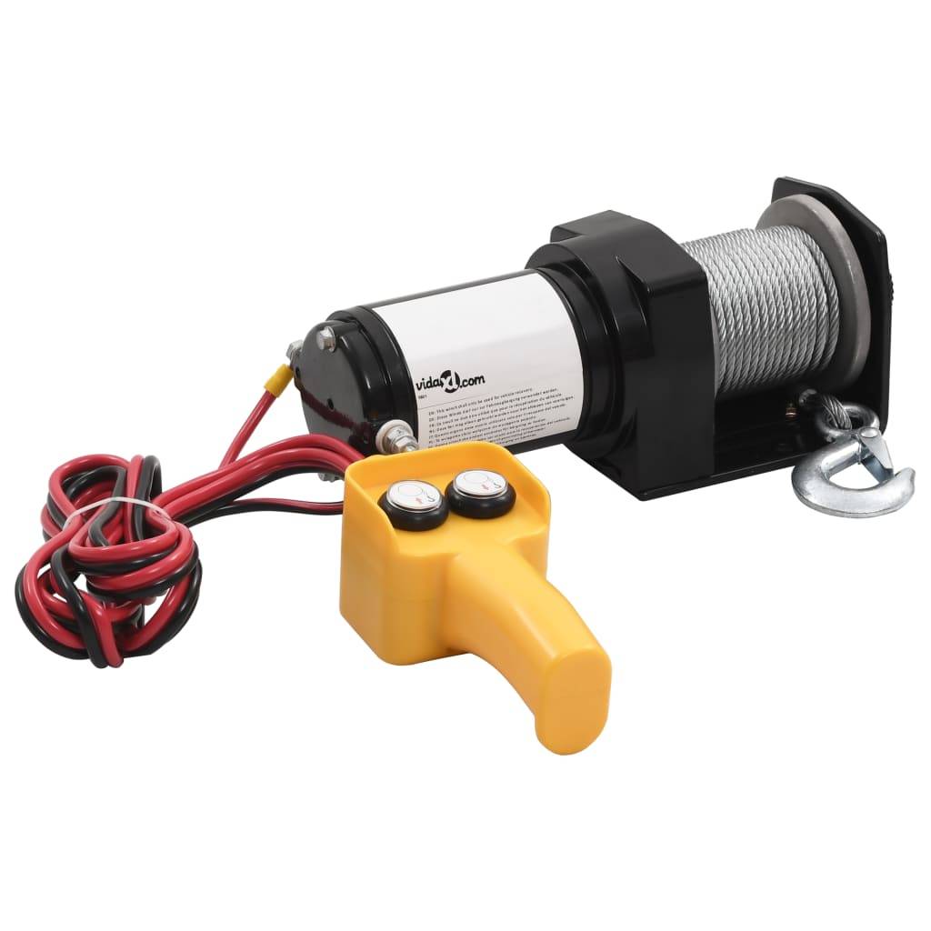 VidaXL Elektrische lier 12V 907 kg met afstandsbediening-3