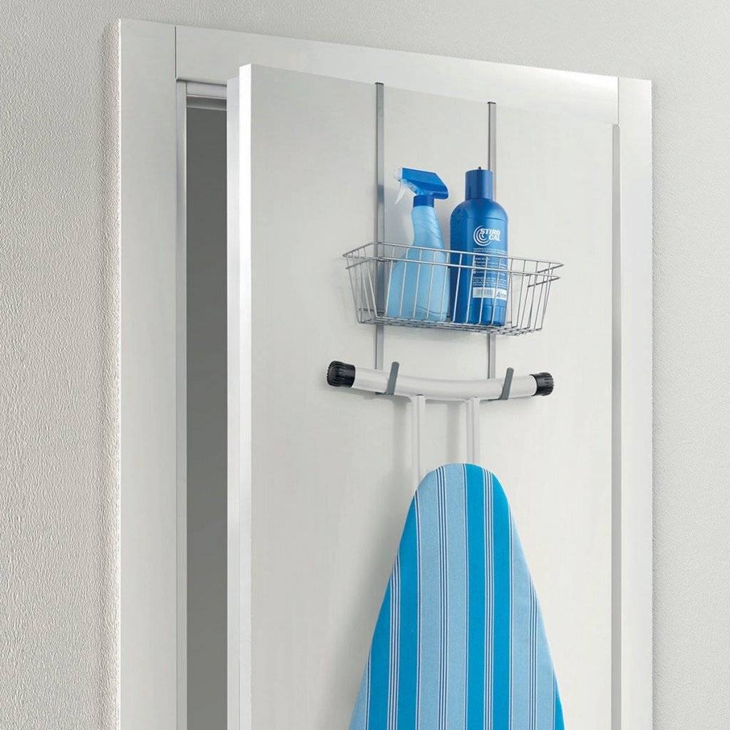 Metaltex Strijkplankhouder 28x15x49 cm Zilver-1