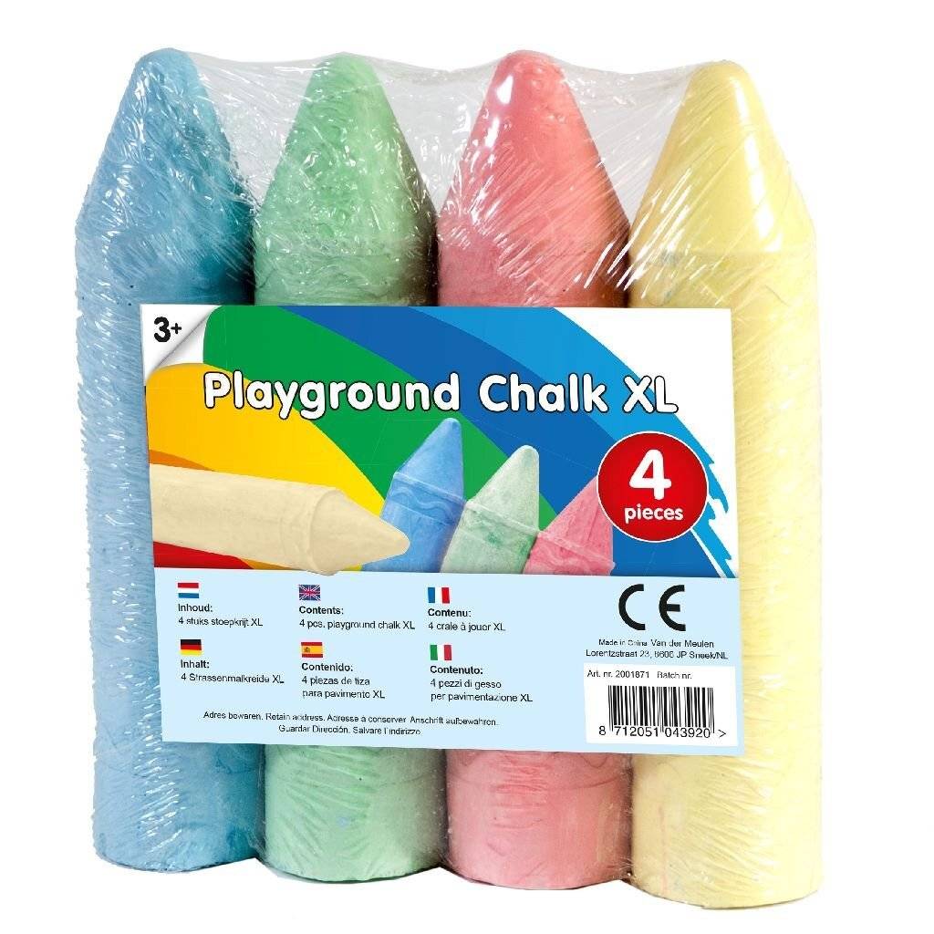 Clown Super Stoepkrijt 4 Stuks-2