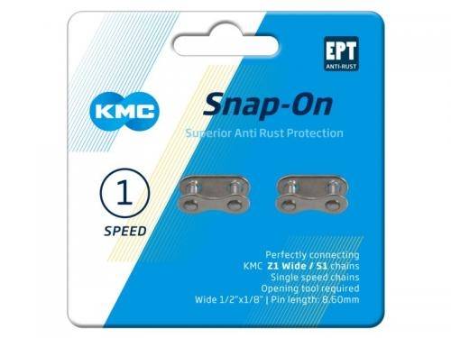 Kettingschakel KMC single speed Snap-On 1/2x1/8" Wide EPT - zilver (2 stuks)-2