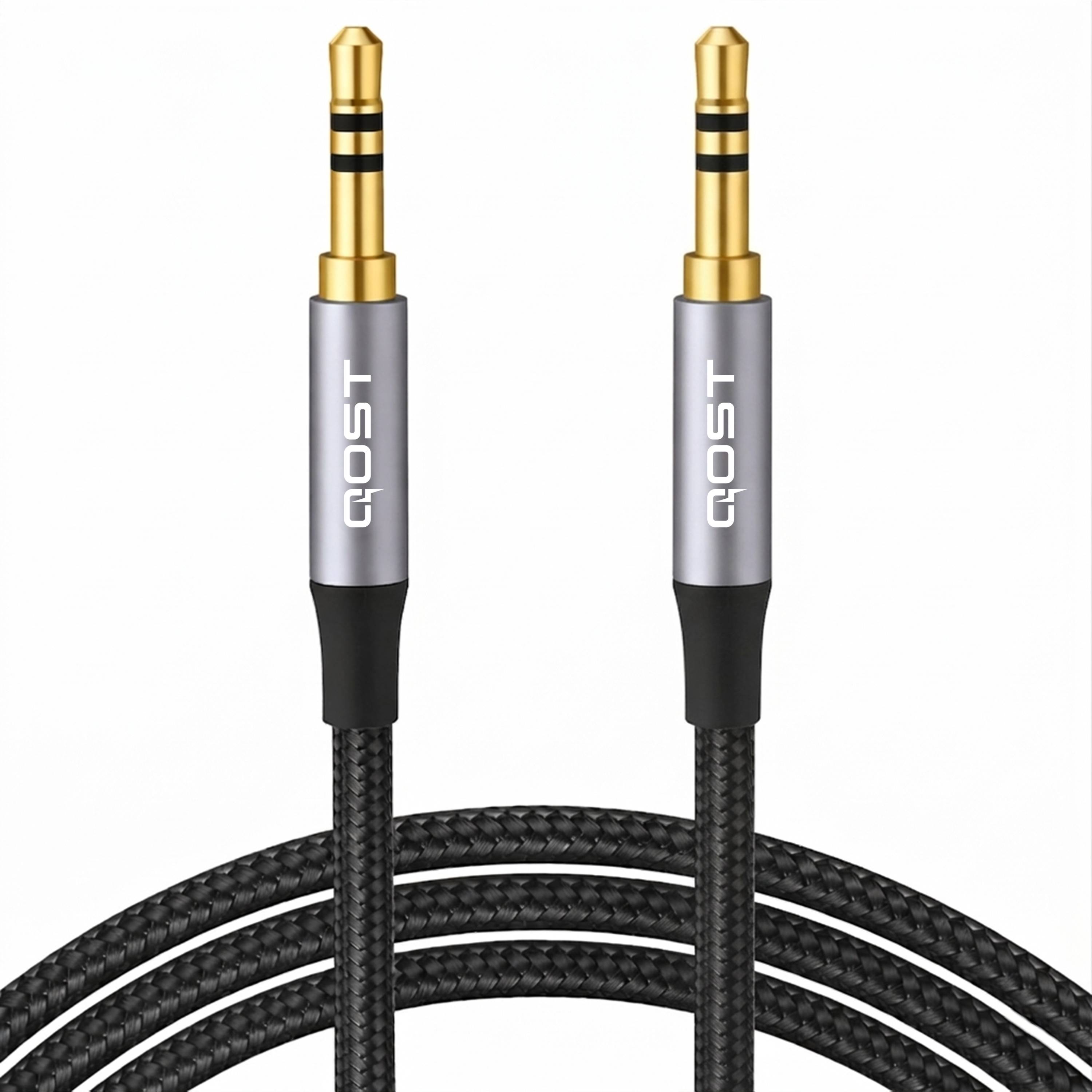 Qost - Aux Kabel - 5 Meter - Spacegrey-0