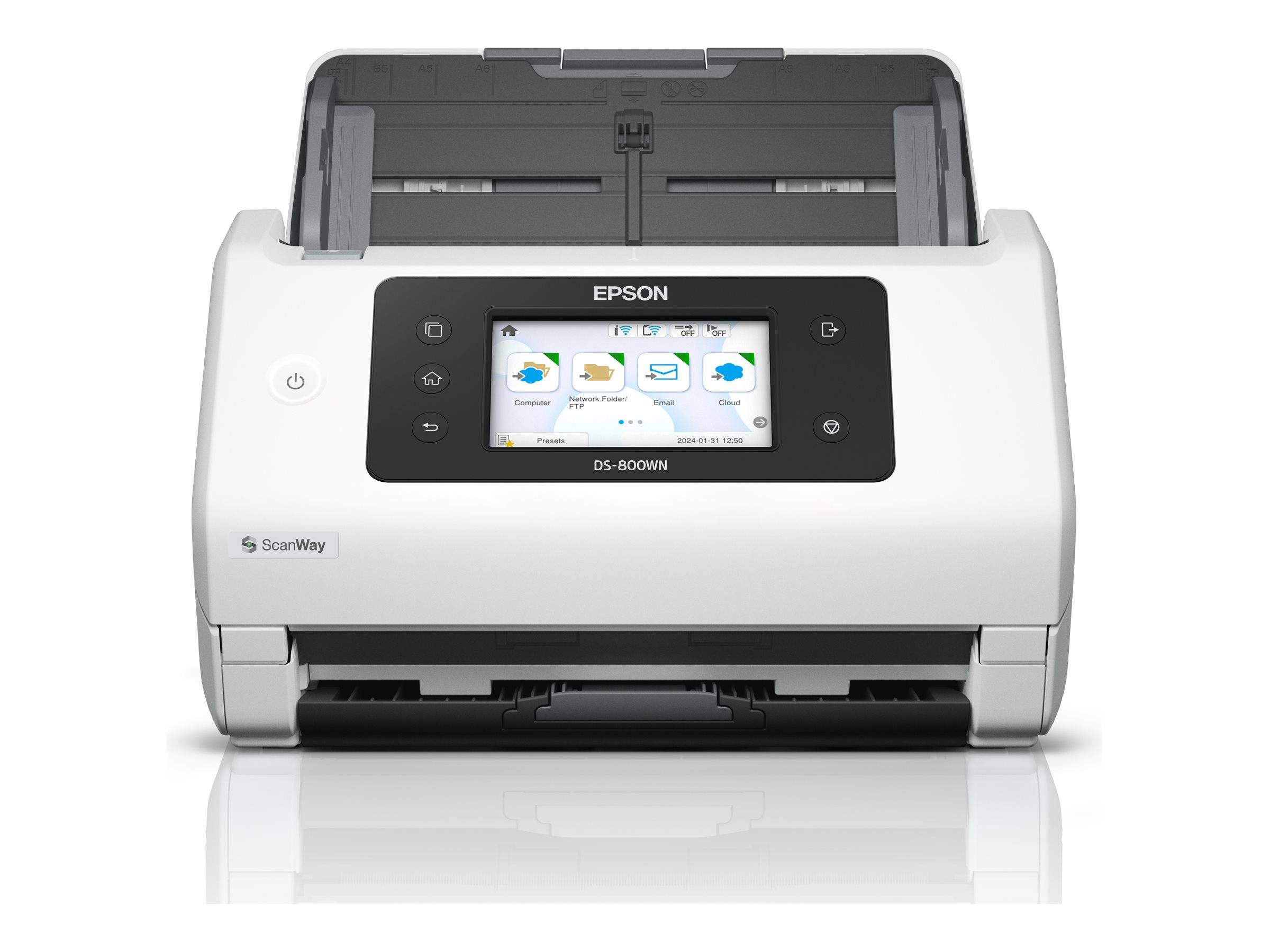 WorkForce DS-800WN - documentscanner - duplex - A4/legaal - 600 dpi x 600 dpi - papierdetailscanner.-0