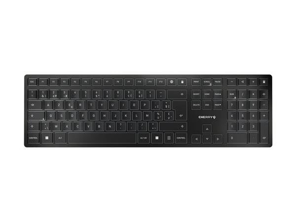 CHERRY KW 9100 SLIM toetsenbord Universeel RF-draadloos + Bluetooth Zwart