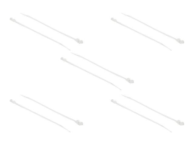 Tie-wraps met montagegat | 300 x 4,8mm | transparant | 10 stuks-0