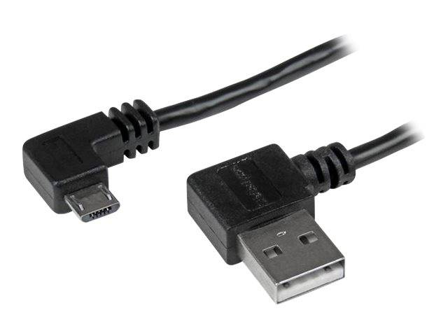 Micro-USB kabel met rechts haakse connectors - M/M - 2m - Cable for Tablet, Smartphone, Notebook, Draagbare harde schijf-0