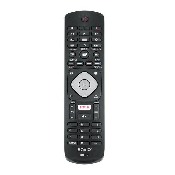 SAVIO universele afstandsbediening/vervanging voor PHILIPS TV RC-10 IR draadloze afstandsbediening