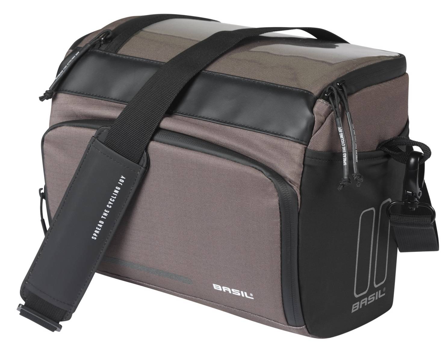 Stuurtas Basil Move KF 7-8 liter 17 x 23 x 20 cm - bruin-0