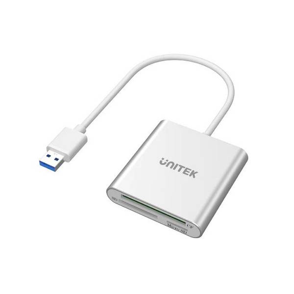 UNITEC Y-9313 kaartlezer USB 3.2 Gen 1 (3.1 Gen 1) zilver