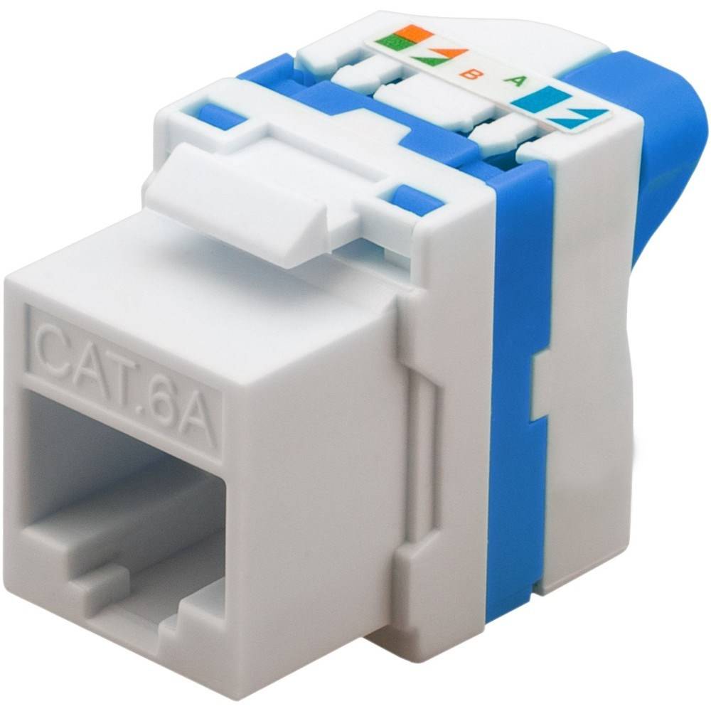 Techly CAT 6a KeyStone RJ45-aansluiting UTP onafgeschermd, gereedschaploos IWP-MD C6A/UROTT-0