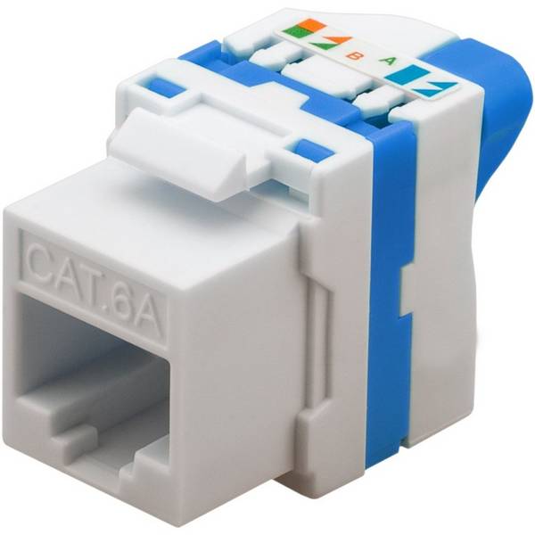 Techly CAT 6a KeyStone RJ45-aansluiting UTP onafgeschermd, gereedschaploos IWP-MD C6A/UROTT