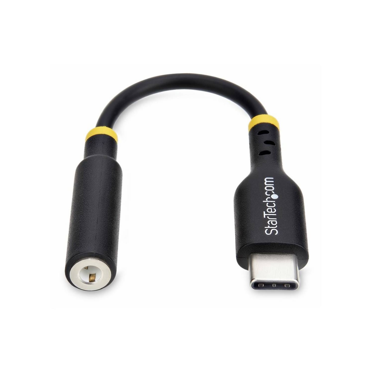 StarTech.com 5 inch (12,7 cm) USB-C naar 3,5 mm TRRS hoofdtelefoon-/headset-aansluiting audioadapter, 32-bits DAC, USB-C