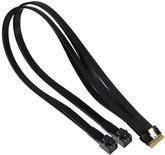 Supermicro Slimline x8 naar 2x Slimline x4 76cm Kabel-0