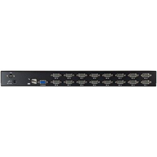 StarTech.com 16-poort 1U-Rack USB KVM-switch met OSD en Bekabeling - 16 computer(s) - 1920 x 1440 - 2 x USB - 1 x VGA --1