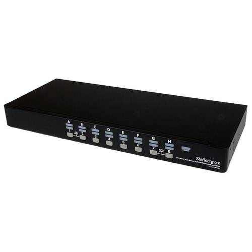 StarTech.com 16-poort 1U-Rack USB KVM-switch met OSD en Bekabeling - 16 computer(s) - 1920 x 1440 - 2 x USB - 1 x VGA --2