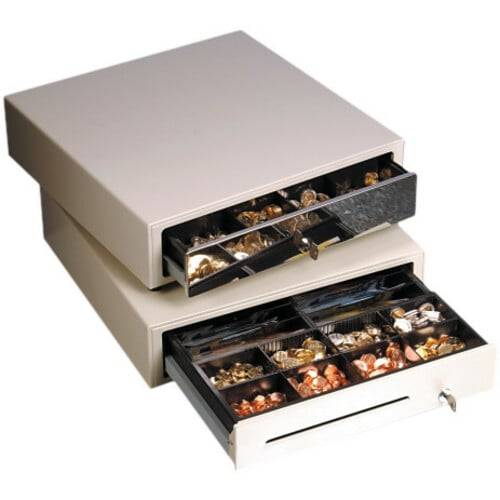 Star Micronics CB-2002FN Kassalade - 4 biljet - 8 munt - 3 Slotpositie - Metaal - Grijs - 114 mm hoogte x 410 mm breedte-0