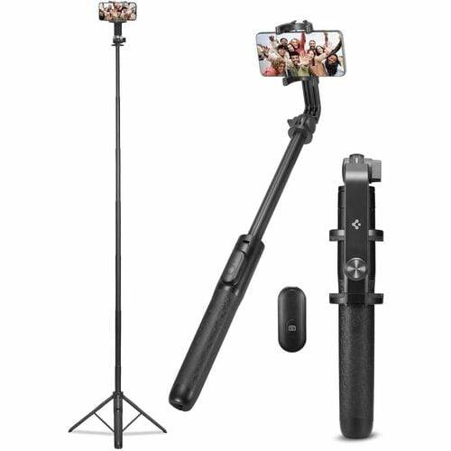 Spigen Statief/selfiestick - Aluminium, Rubber - Zwart-2