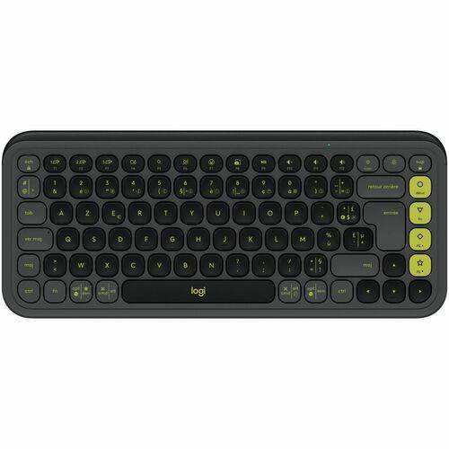 Logitech POP Icon Keys Toetsenbord - Draadloos Verbinding - Frans - AZERTY indeling - Grafiet, Groen - Bluetooth Easy-sw-2