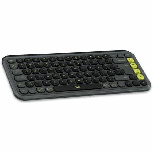 Logitech POP Icon Keys Toetsenbord - Draadloos Verbinding - Engels (US) - QWERTY indeling - Grafiet, Groen - Bluetooth E-1