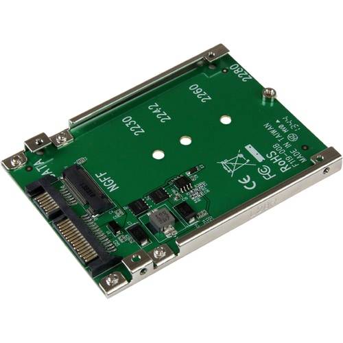 StarTech.com M.2 SATA SSD naar 2.5 inch SATA Adapter, M.2 NGFF naar SATA Converter, Open-Frame Bracket, M2 Hard Drive Ad-1